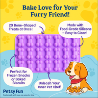 Petsy fun treat silicon molds , Personalized DIY Dog Treat Kit with Molds, Cutters, Recipes – Healthy Homemade Snacks for Pups & Pet Lovers